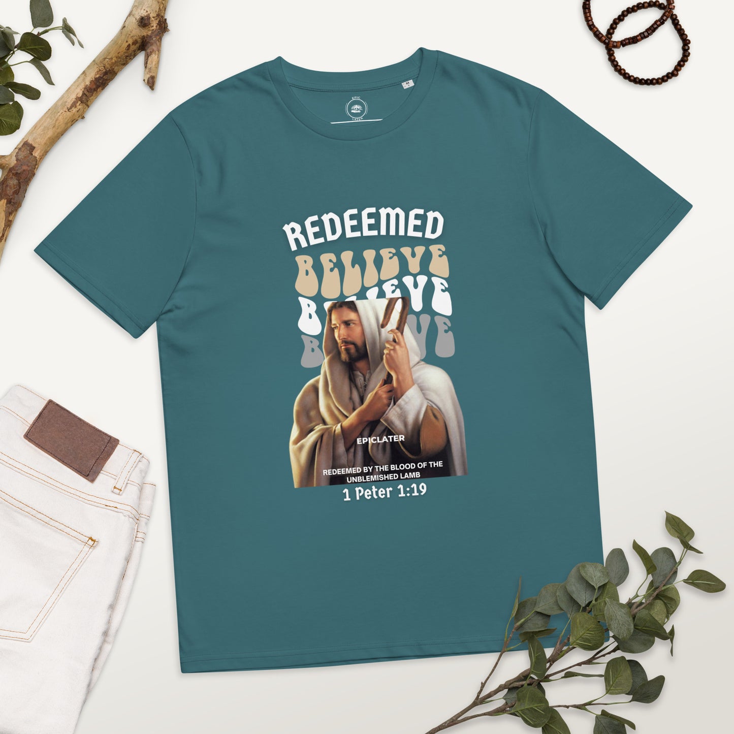 REDEEMED Unisex organic cotton t-shirt